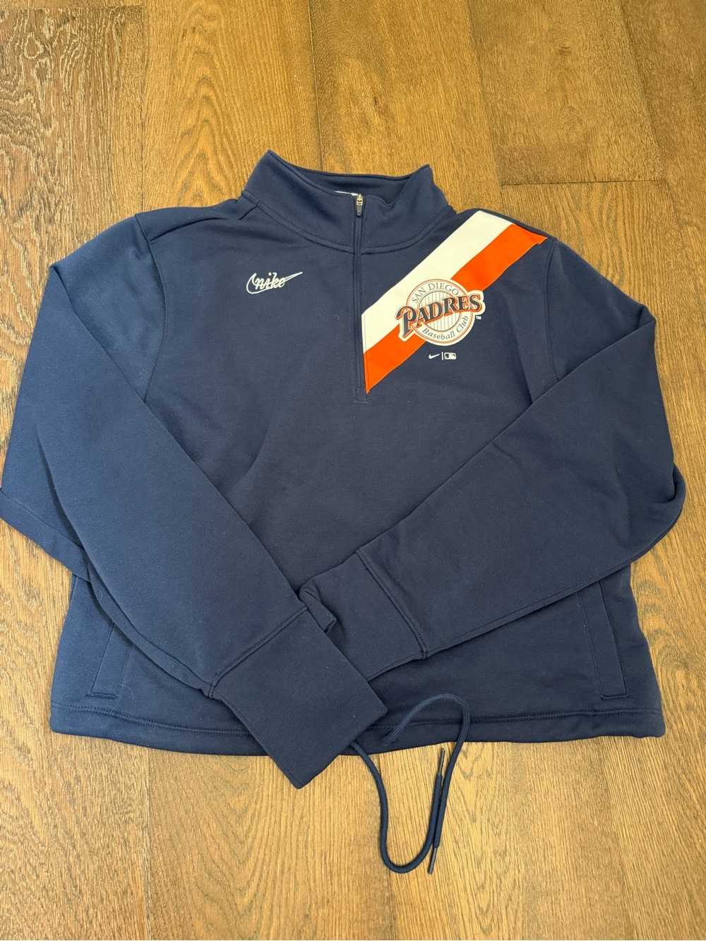 Nike San Diego Padres Women’s Retro Navy Pullover Sweatshirt Sz M